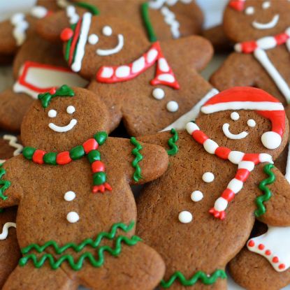 Picture of Christmas theme gingerbread cookies