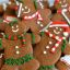 Picture of Christmas theme gingerbread cookies