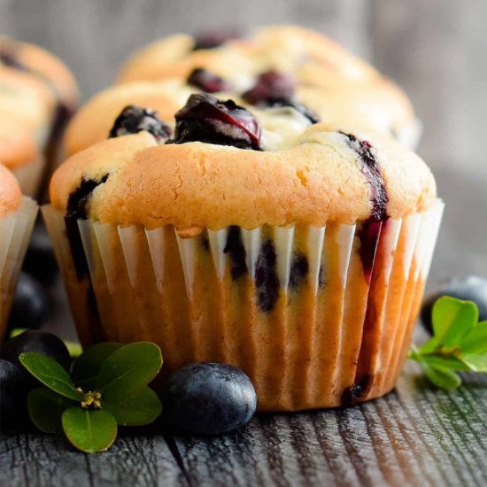 Picture of Blueberry flavored muffin