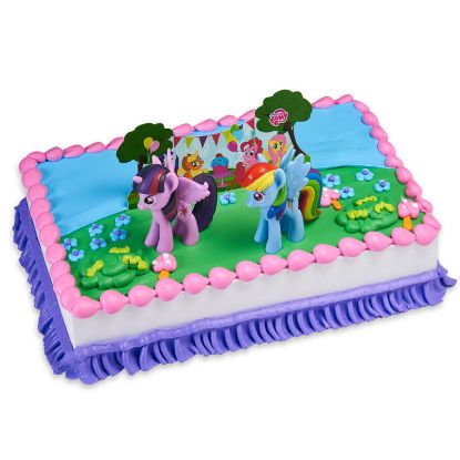 Picture of Little pony theme cake for girls