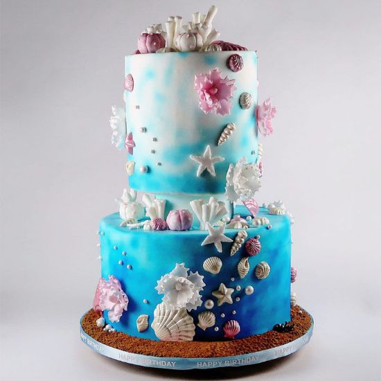 Picture of Under the sea theme cake
