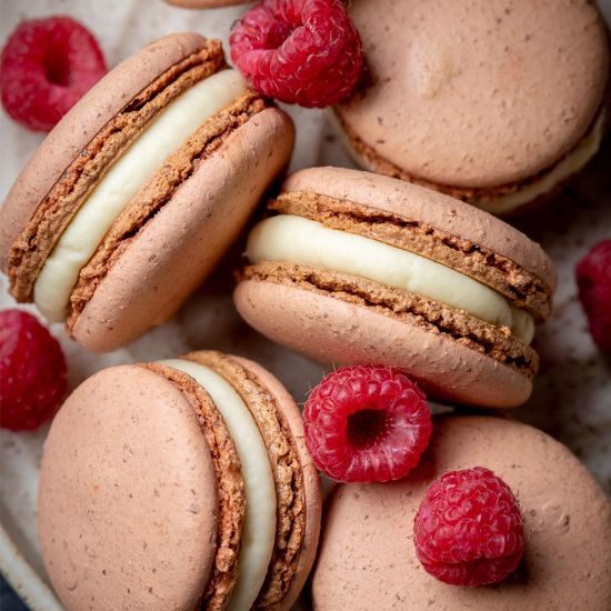 Picture of White chocolate flavor macarons