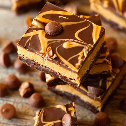 Picture of Peanut butter chocolate fudge brownie