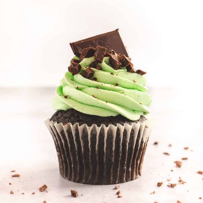 Picture of Mint flavored cupcakes