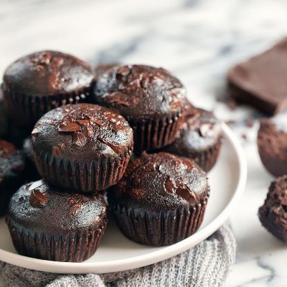 Picture of Double chocolate chips muffins